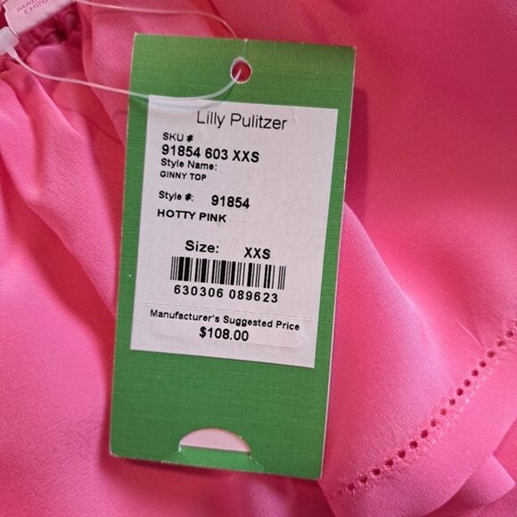 Lilly Pulitzer Ginny top size XXS New - Picture 2 of 3